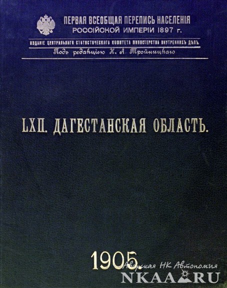Первая всеобщая перепись населения Российской империи 1897г.